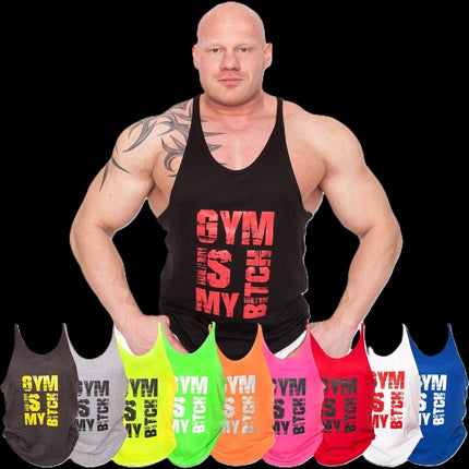 SEO. Tanktop "Gym is my Bitch" - verschiedene Farben - C.P. Sports - S627 - Black Linkreich