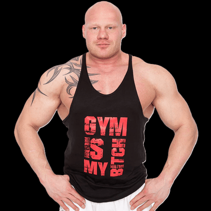 SEO. Tanktop "Gym is my Bitch" - verschiedene Farben - C.P. Sports - S627 - Black Linkreich