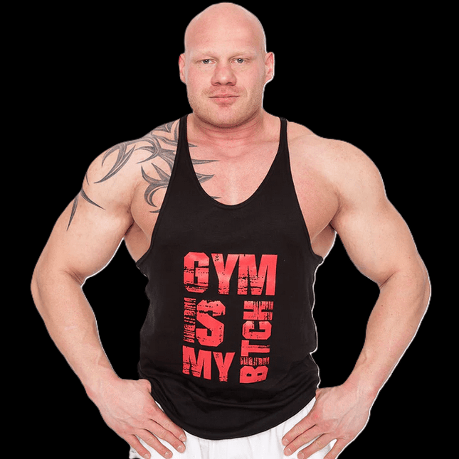 SEO. Tanktop "Gym is my Bitch" - verschiedene Farben - C.P. Sports - S627 - Black Linkreich