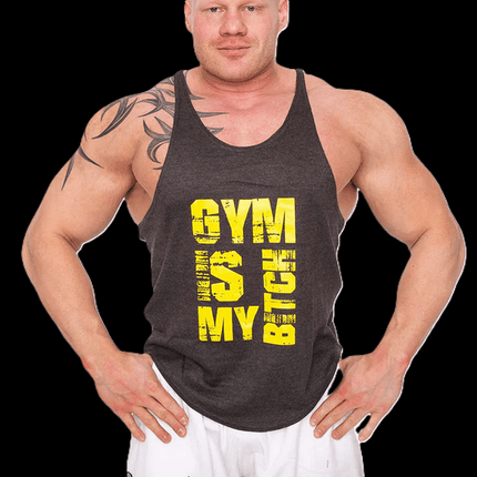 SEO. Tanktop "Gym is my Bitch" - verschiedene Farben - C.P. Sports - S627 - Black Linkreich