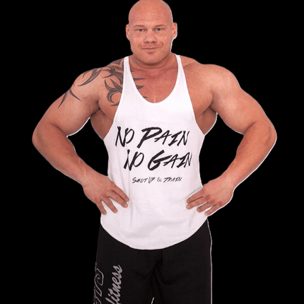SEO. Tanktop "NO Pain NO Gain" verschieden Farben - C.P. Sports - S6 - 1 - schwarz Linkreich