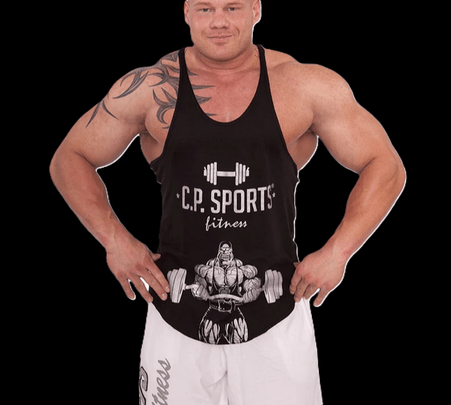 SEO. Tanktop - verschiedene Farben - "C.P. Sports" S6 - 2 - Schwarz Linkreich
