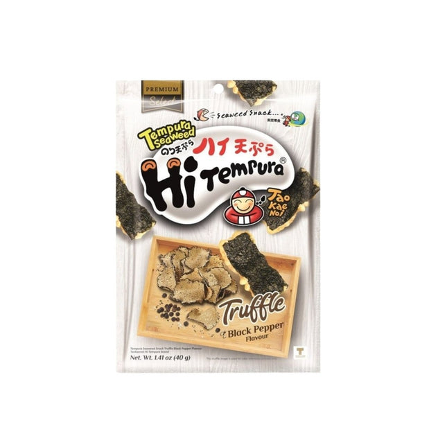 SEO. Tao Kae Noi Seetang Snack Tempura schwarzer Trüffel & Pfeffer 40g - Linkreich