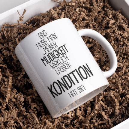 SEO. Tasse Kaffee Büro 325ml lustiger Spruch Müdigkeit Frühstück Morgen - Linkreich