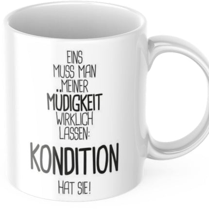 SEO. Tasse Kaffee Büro 325ml lustiger Spruch Müdigkeit Frühstück Morgen - Linkreich