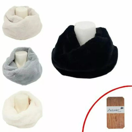 Loop Schal Damen » Teddy Winterschal Kunstpelz » dicker Winterschal » Damenschal warm & weich