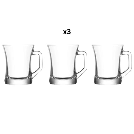 LAV ZPL404A Zen Plus Henkelglas 225cc 3pcs Glasscup