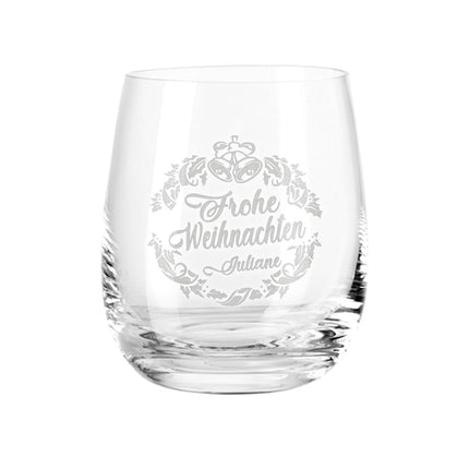 SEO. Teelicht mit Gravur - Weihnachtsdeko - Ornament Design - Personalisiert mit Name - Linkreich