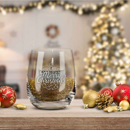 SEO. Teelicht mit Gravur - Weihnachtsdeko - Weihnachtskugel - Linkreich