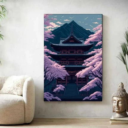 Temple of Life - Leinwandbild Japanisch (Canvas) kaufen bei Linkreich – Jetzt entdecken!