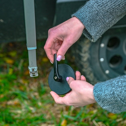 SEO. The Awning Legs Magnetic Holder – Offrotie – For all Van Awnings - Satin Black Linkreich