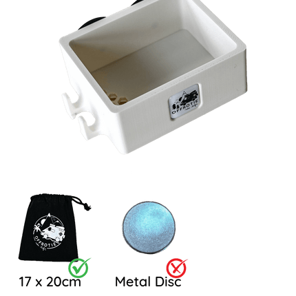 SEO. The Basket – Magnetic Shower Basket – Offrotie 3D Printed – Portable for Vanlife - Ivory White - Black Magnet Linkreich