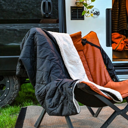 SEO. The Blanket - Offrotie Cuddly Warm Blanket - Soft and Sustainable for Vanlife - Gray-Blue Linkreich