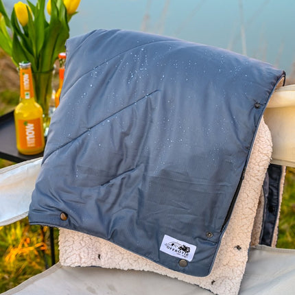 SEO. The Blanket - Offrotie Cuddly Warm Blanket - Soft and Sustainable for Vanlife - Gray-Blue Linkreich