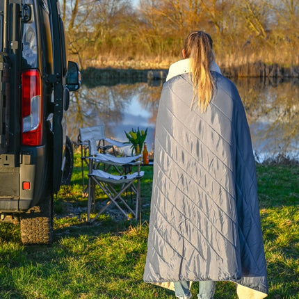 SEO. The Blanket - Offrotie Cuddly Warm Blanket - Soft and Sustainable for Vanlife - Gray-Blue Linkreich
