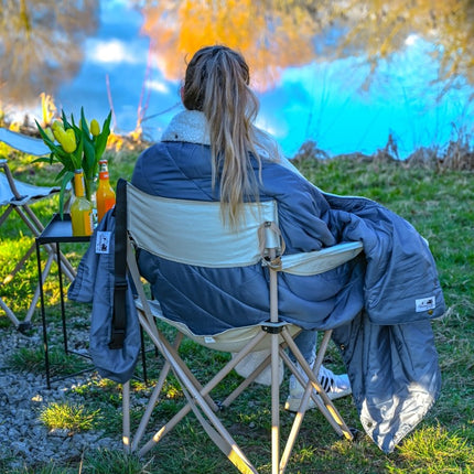 SEO. The Blanket - Offrotie Cuddly Warm Blanket - Soft and Sustainable for Vanlife - Gray-Blue Linkreich
