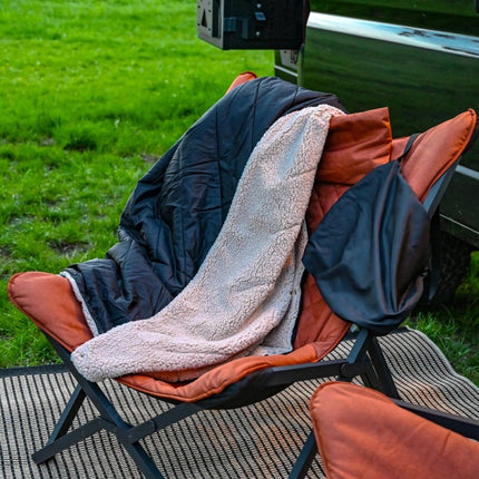 SEO. The Blanket - Offrotie Cuddly Warm Blanket - Soft and Sustainable for Vanlife - Gray-Blue Linkreich