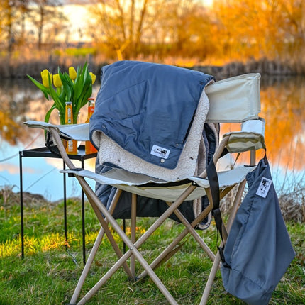 SEO. The Blanket - Offrotie Cuddly Warm Blanket - Soft and Sustainable for Vanlife - Gray-Blue Linkreich