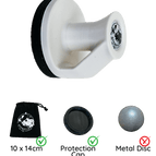 Small / Ivory White - Black Magnet