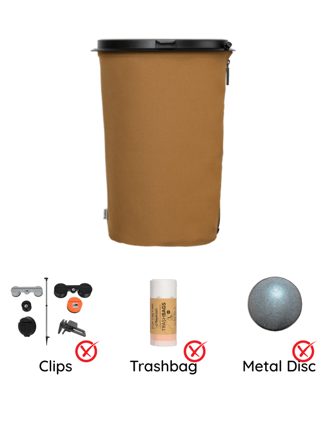 SEO. The Flextrash Waste Bin - Large 9 liters - Portable for Vanlife - Sandy Brown Linkreich