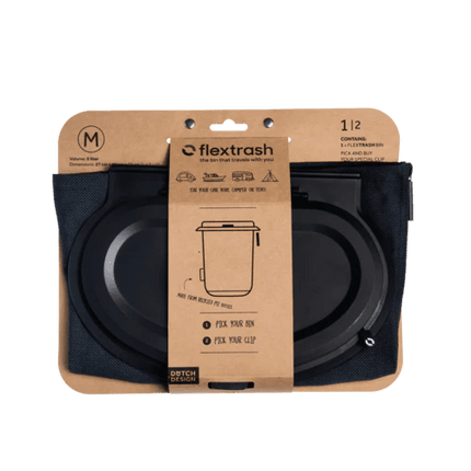SEO. The Flextrash Waste Bin - Medium 5 liters - Portable for Vanlife - Navy Blue Linkreich
