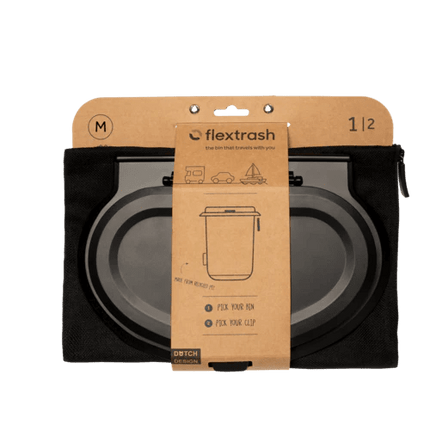 SEO. The Flextrash Waste Bin - Medium 5 liters - Portable for Vanlife - Navy Blue Linkreich