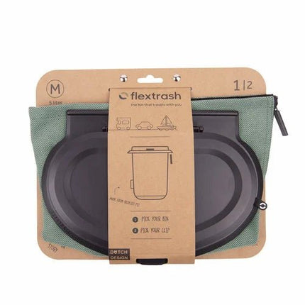 SEO. The Flextrash Waste Bin - Medium 5 liters - Portable for Vanlife - Navy Blue Linkreich