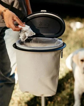 SEO. The Flextrash Waste Bin - Medium 5 liters - Portable for Vanlife - Casual Creme Linkreich