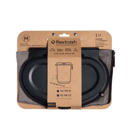 SEO. The Flextrash Waste Bin - Medium 5 liters - Portable for Vanlife - Navy Blue Linkreich