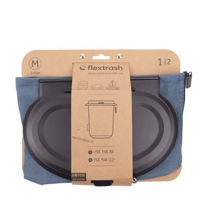 SEO. The Flextrash Waste Bin - Medium 5 liters - Portable for Vanlife - Navy Blue Linkreich