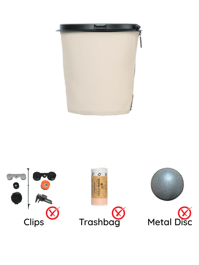 SEO. The Flextrash Waste Bin - Medium 5 liters - Portable for Vanlife - Casual Creme Linkreich