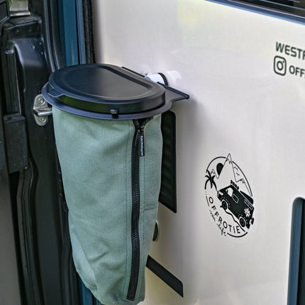 SEO. The Flextrash Waste Bin - Medium 5 liters - Portable for Vanlife - Ocean Green Linkreich