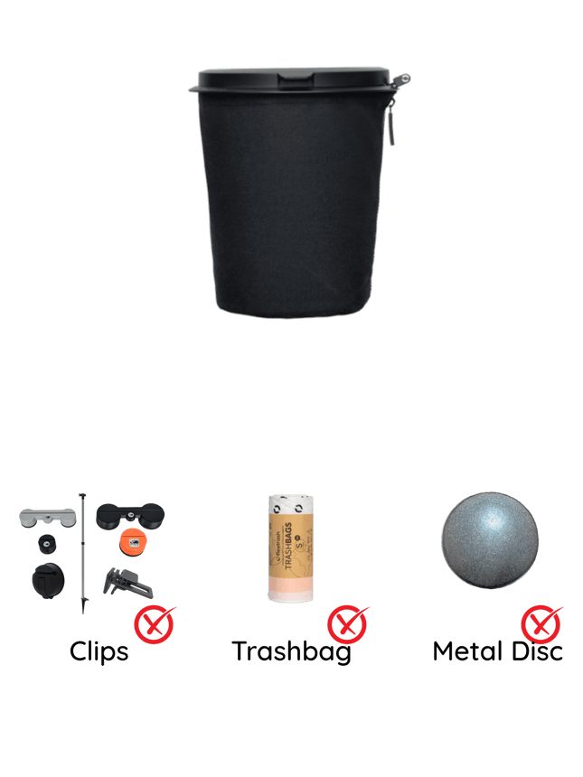 SEO. The Flextrash Waste Bin - Small 3 liters - Portable for Vanlife - Boldly Black Linkreich