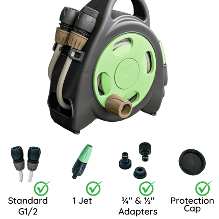 SEO. The Mini Hose Bag - Magnetic Hose Reel - Offrotie - 70% Recycled Plastic - Mint Green Linkreich