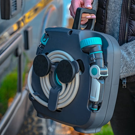 SEO. The Mini Hose Bag - Magnetic Hose Reel - Offrotie - Portable for Vanlife - Classic Linkreich