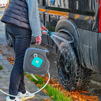 SEO. The Mini Hose Bag - Magnetic Hose Reel - Offrotie - Portable for Vanlife - Modern Linkreich