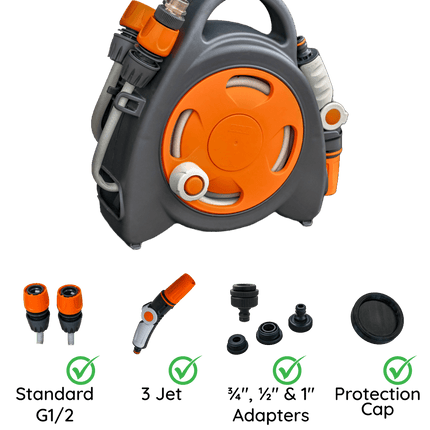 SEO. The Mini Hose Bag - Magnetic Hose Reel - Offrotie - Portable for Vanlife - Classic Linkreich