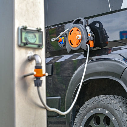 SEO. The Mini Hose Bag - Magnetic Hose Reel - Offrotie - Portable for Vanlife - Classic Linkreich