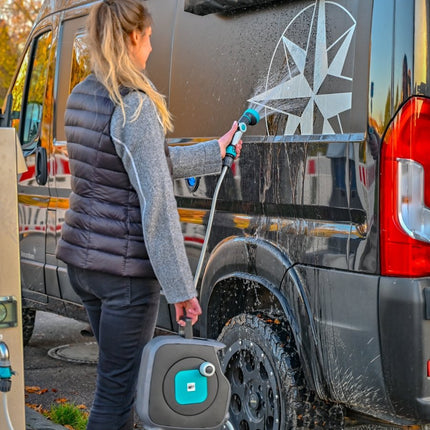 SEO. The Mini Hose Bag - Magnetic Hose Reel - Offrotie - Portable for Vanlife - Modern Linkreich