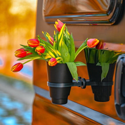 SEO. The Pot Holder and Flower Pot Kit Magnetic – Offrotie 3D Printed – Portable for Vanlife - Black Linkreich