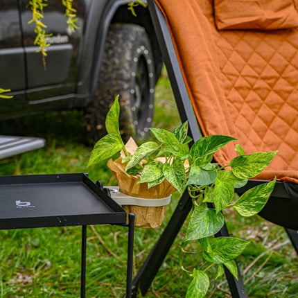 SEO. The Ring – Magnetic Plant Holder ø100mm – Offrotie 3D Printed – Portable for Vanlife - Black Linkreich