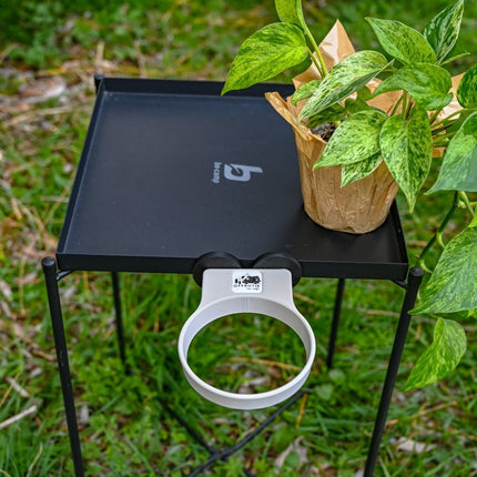 SEO. The Ring – Magnetic Plant Holder ø100mm – Offrotie 3D Printed – Portable for Vanlife - Stone Beige Linkreich