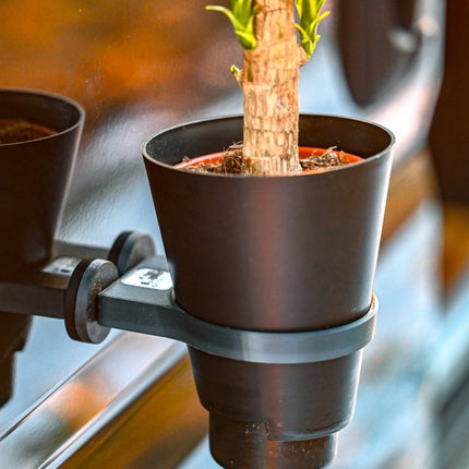 SEO. The Ring – Magnetic Plant Holder ø100mm – Offrotie 3D Printed – Portable for Vanlife - Anthracite Linkreich