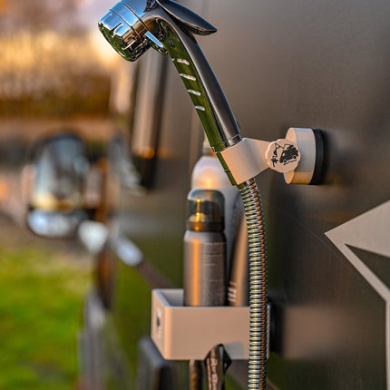 SEO. The Shower Holder Magnetic - Offrotie 3D Printed - Portable for Vanlife - Stone Beige Linkreich