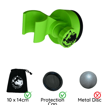 SEO. The Shower Holder Magnetic - Offrotie 3D Printed - Portable for Vanlife - Neon Green - Limited Linkreich