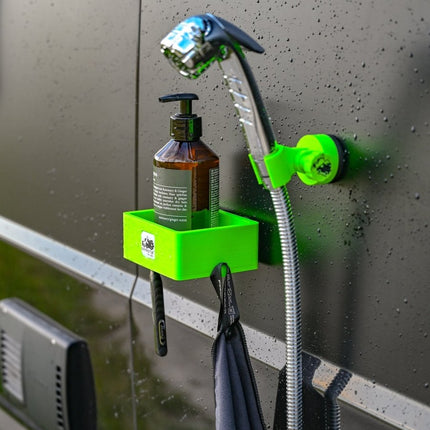 SEO. The Shower Holder Magnetic - Offrotie 3D Printed - Portable for Vanlife - Neon Green - Limited Linkreich