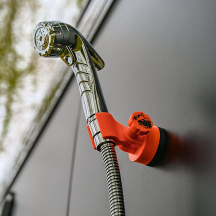 SEO. The Shower Holder Magnetic - Offrotie 3D Printed - Portable for Vanlife - Neon Orange - Limited Linkreich