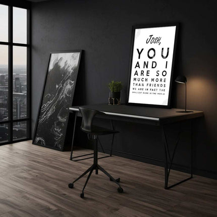 The smallest Gang - Dein Name / dein Spruch - Personalisierbar (Canvas) kaufen bei Linkreich – Jetzt entdecken!