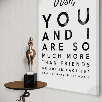 The smallest Gang - Dein Name / dein Spruch - Personalisierbar (Canvas) kaufen bei Linkreich – Jetzt entdecken!