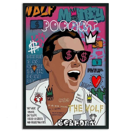 The Wolf - Jordan Belfort - Leinwandbild Pop Art (Canvas) kaufen bei Linkreich – Jetzt entdecken!
